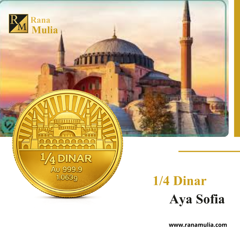 1/4 Dinar Aya Sofia