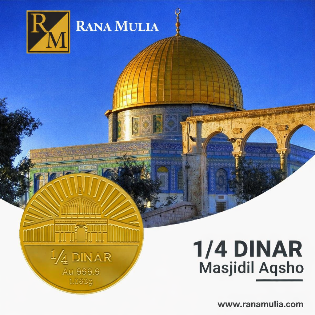 1/4 Dinar Masjidil Aqsha